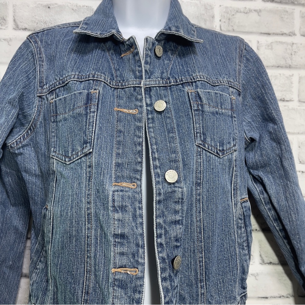 Sonoma Petite Button Up Denim Jacket Small Petite - Picture 2 of 7